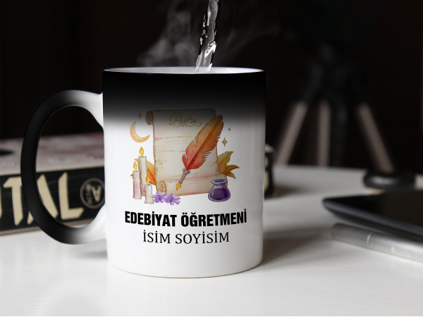 Kişiye Özel Edebiyat Öğretmeni Sihirli Kupa