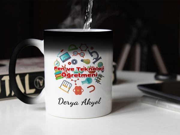 Kişiye Özel Fen Bilimleri Öğretmen Sihirli Kupa