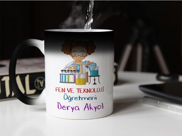 Kişiye Özel Fen Bilimleri Öğretmen Sihirli Kupa