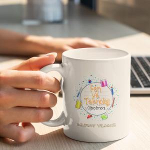 Fen ve Teknoloji Öğretmeni Tasarımlı Kupa