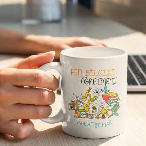 Fen ve Teknoloji Öğretmeni Tasarımlı Kupa