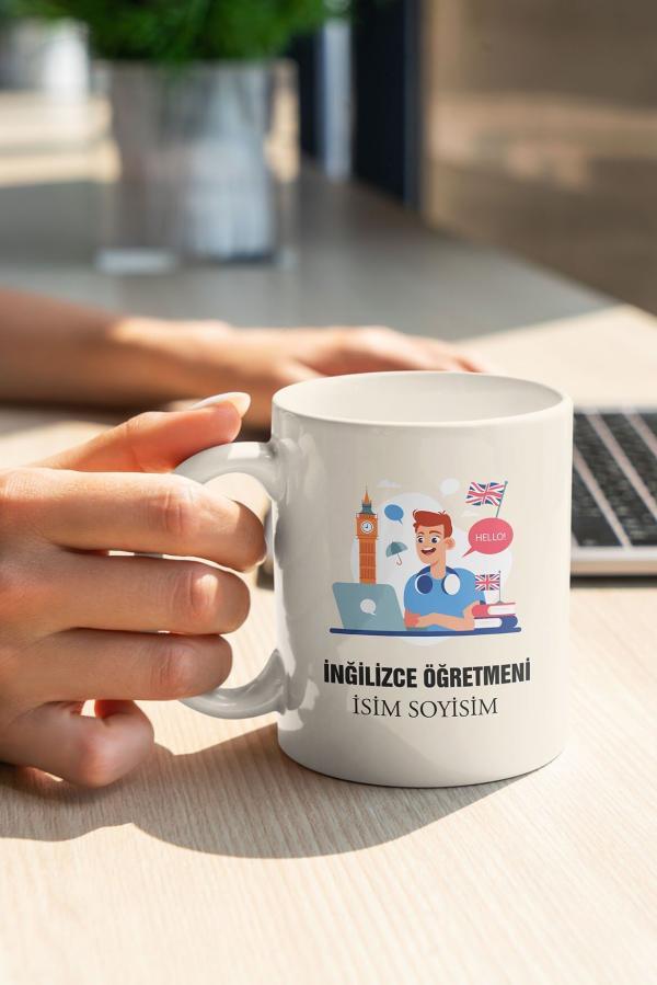 İngilizce Öğretmeni Tasarımlı Kupa