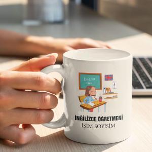 İngilizce Öğretmeni Tasarımlı Kupa
