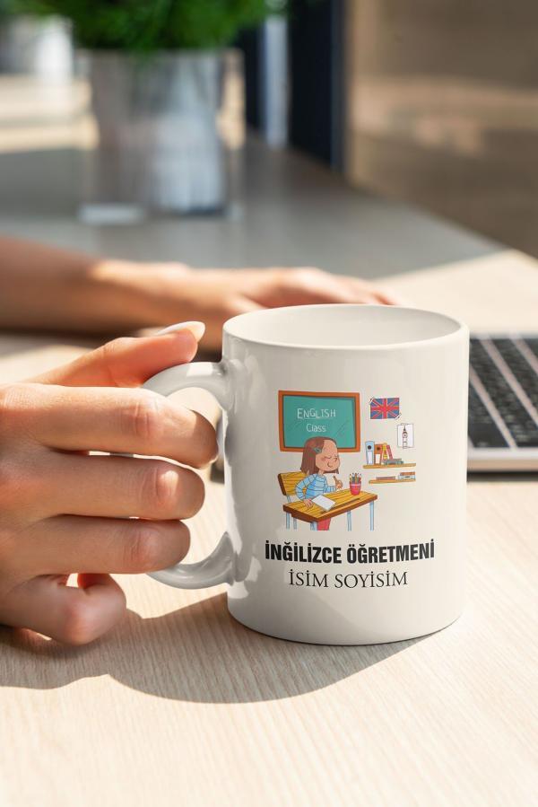 İngilizce Öğretmeni Tasarımlı Kupa