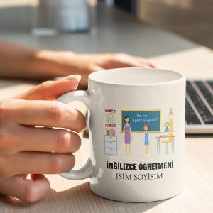 İngilizce Öğretmeni Tasarımlı Kupa