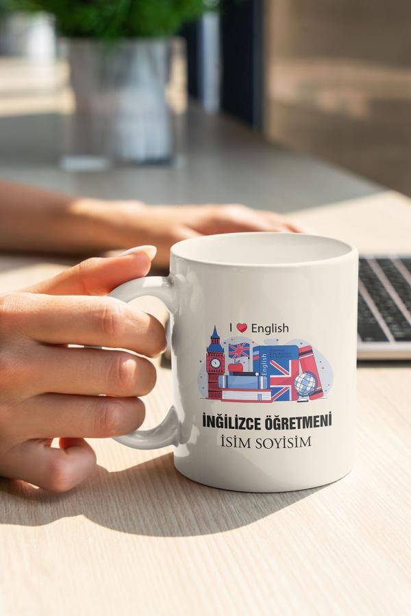İngilizce Öğretmeni Tasarımlı Kupa