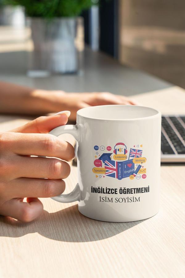 İngilizce Öğretmeni Tasarımlı Kupa