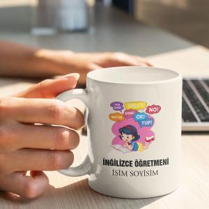 İngilizce Öğretmeni Tasarımlı Kupa