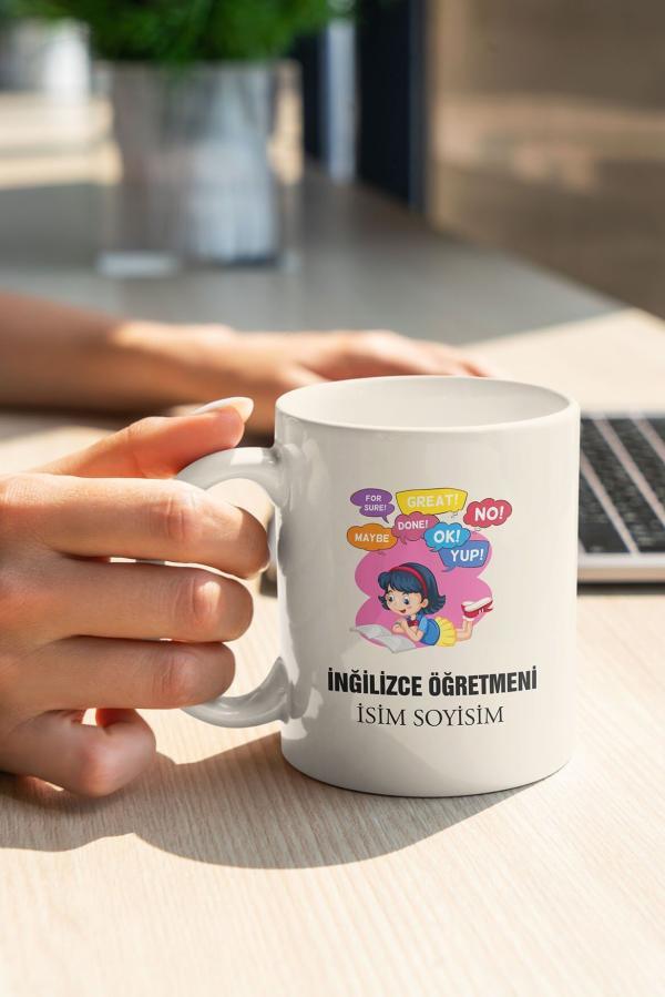 İngilizce Öğretmeni Tasarımlı Kupa