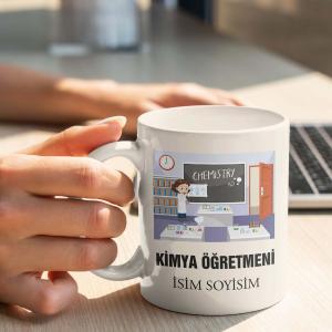 Kimya Öğretmeni Tasarımlı Kupa