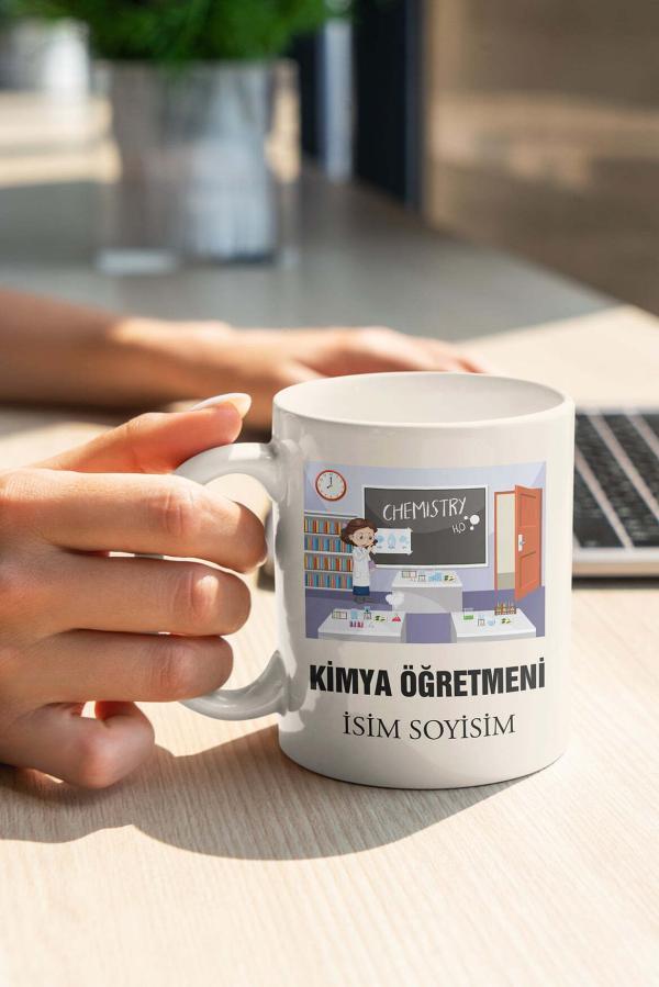 Kimya Öğretmeni Tasarımlı Kupa