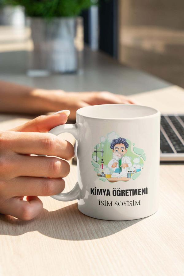 Kimya Öğretmeni Tasarımlı Kupa