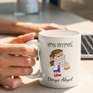 Kimya Öğretmeni Tasarımlı Kupa
