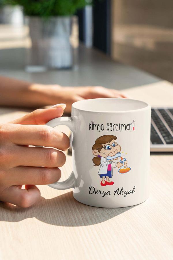 Kimya Öğretmeni Tasarımlı Kupa