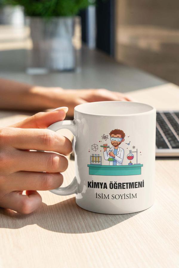 Kimya Öğretmeni Tasarımlı Kupa
