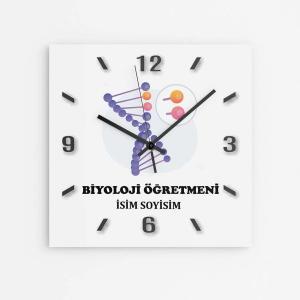 Kişiye Özel Biyoloji Öğretmeni Duvar Saati