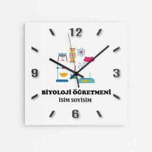 Kişiye Özel Biyoloji Öğretmeni Duvar Saati