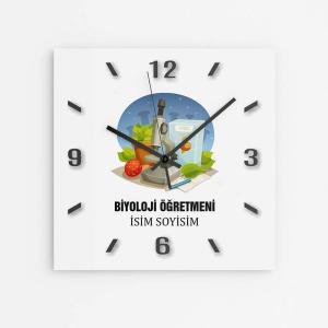 Kişiye Özel Biyoloji Öğretmeni Duvar Saati