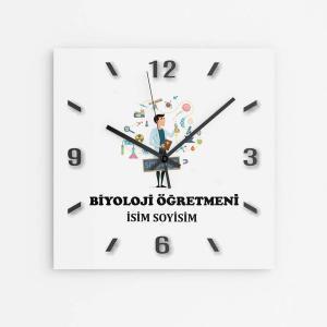 Kişiye Özel Biyoloji Öğretmeni Duvar Saati