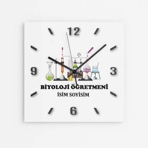 Kişiye Özel Biyoloji Öğretmeni Duvar Saati