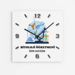 Kişiye Özel Biyoloji Öğretmeni Duvar Saati