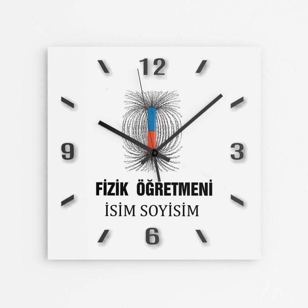 Kişiye Özel Fizik Öğretmeni Duvar Saati