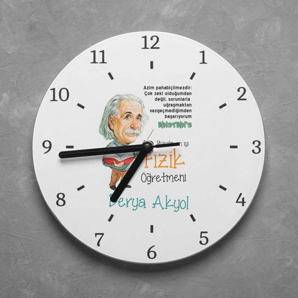 Kişiye Özel Fizik Öğretmeni Duvar Saati