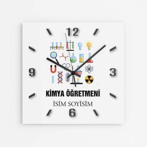 Kişiye Özel Kimya Öğretmeni Duvar Saati