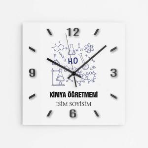 Kişiye Özel Kimya Öğretmeni Duvar Saati