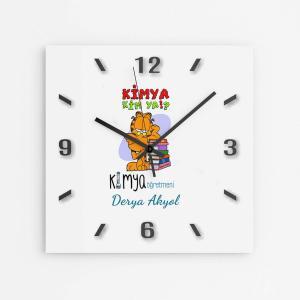 Kişiye Özel Kimya Öğretmeni Duvar Saat