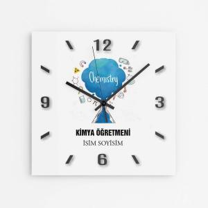 Kişiye Özel Kimya Öğretmeni Duvar Saati