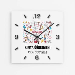 Kişiye Özel Kimya Öğretmeni Duvar Saati