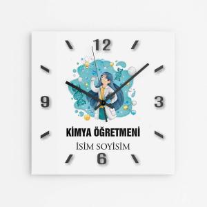 Kişiye Özel Kimya Öğretmeni Duvar Saati
