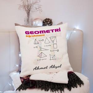 Matematik Öğretmeni Tasarımlı Yastık