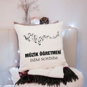 Müzik Öğretmeni Tasarımlı Yastık