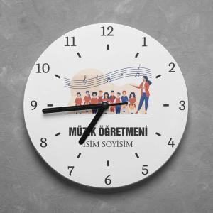 Kişiye Özel Müzik Öğretmeni Duvar Saati