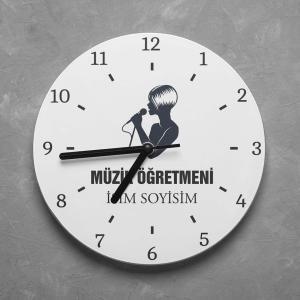 Kişiye Özel Müzik Öğretmeni Duvar Saati