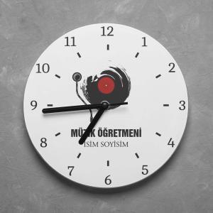 Kişiye Özel Müzik Öğretmeni Duvar Saati
