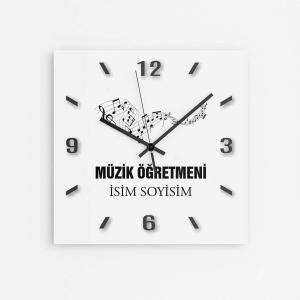 Kişiye Özel Müzik Öğretmeni Duvar Saati