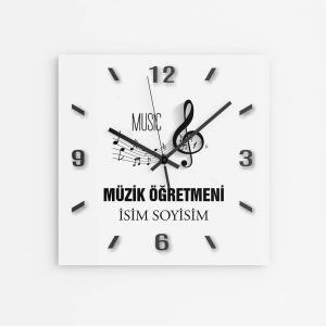 Kişiye Özel Müzik Öğretmeni Duvar Saati