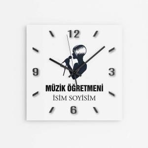 Kişiye Özel Müzik Öğretmeni Duvar Saati