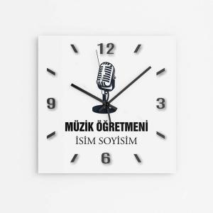 Kişiye Özel Müzik Öğretmeni Duvar Saati