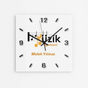 Kişiye Özel Müzik Öğretmeni Duvar Saati