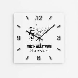Kişiye Özel Müzik Öğretmeni Duvar Saati