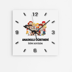 Anaokulu Öğretmenine Hediye Duvar Saati