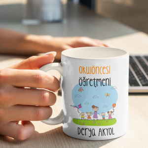 Okul Öncesi Öğretmenine Hediye Kupa Bardak