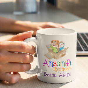 Anasınıfı Öğretmeni'ne Hediye Kupa Bardak
