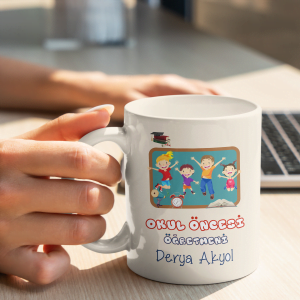 Okul Öncesi Öğretmeni'ne Hediye Kupa Bardak