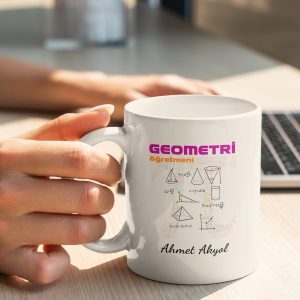 Matematik Öğretmeni Tasarımlı Kupa