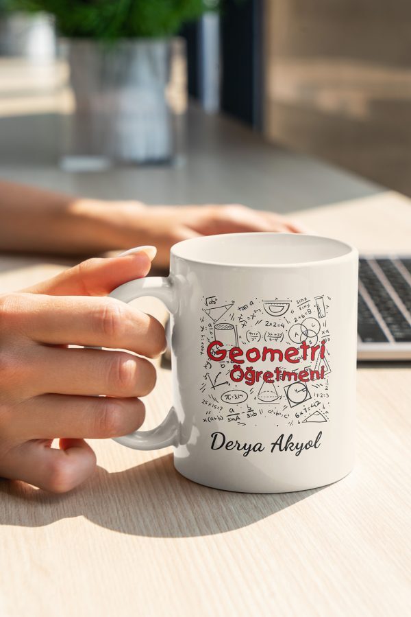 Matematik Öğretmeni Tasarımlı Kupa